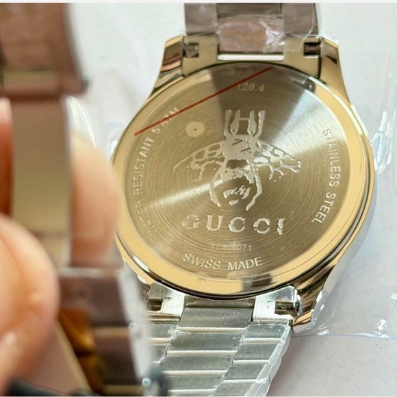 Gucci G-Timeless Two-Tone Stainless Steel with Bee Motif Watch YA1264131 - Picture 5 of 11